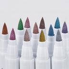 Arrtx 12 Colors Metallic Acrylic Paint Pens - Image 6