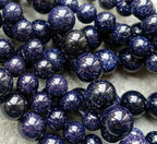 Zenkeeper 108 Pcs Blue Goldstone Beads - Image 2