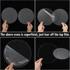 Yalikop 10 Pcs 8 Inch Acrylic Circle Blanks Clear Disc Round Transparent - Image 3