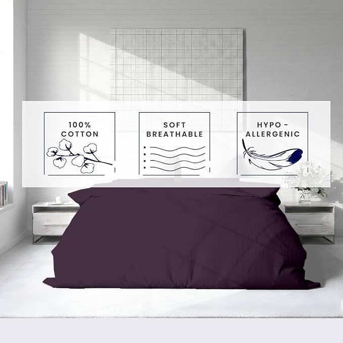 Kotton Culture 1 Pc Duvet Cover King Size-100% Egyptian Cotton 600 TC Ultra - Image 5