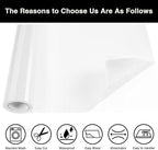 White Glitter HTV Heat Transfer Vinyl Roll 12inch x 5 ft - Image 3