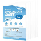 TICONN 6PK 8" x 10" PET Plexiglass Sheets, Picture Frames by TICONN