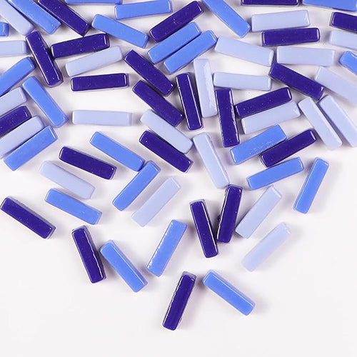 1 LB 5x20mm Glass Strips Mosaic Tiles by BuenoarteMosaicStone