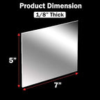 CALPALMY 5 x 7” Clear Acrylic Sheet Plexiglass – 1/8” Thick; Use - Image 2