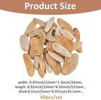 SUPERFINDINGS 300g Natural Driftwood Pieces DIY Dried Wood Sticks Oval Wooden - Image 2