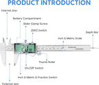 Digital Caliper, 6 Inch Caliper Tool - Image 7