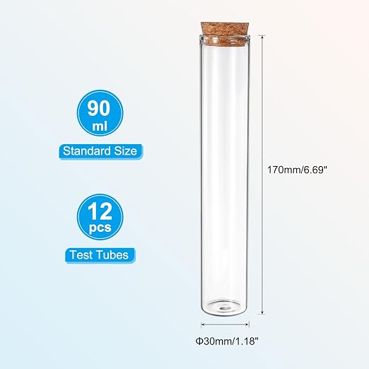 PATIKIL 90ml Test Tubes - Image 2