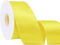 Yellow 2.5 Inch Continuous 25 Yards Satin Wired Ribbon by Simplegoal