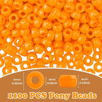 QPIXVB 1100pcs Pony Beads, Beads - Image 2