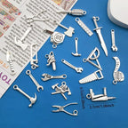 WOCRAFT 120pcs Antique Silver Tool Charms - Image 3