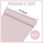 Qyeahkj Mauve Bulletin Board Paper Roll Lavender Pink Bulletin Board Background - Image 2