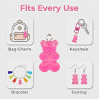 Keychain Charms Bulk 30pcs mixed Cute 3D Charms - Image 5
