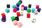 Honbay 200PCS Acrylic Dice Beads Multicolor Cube Loose Beads White Dots DIY - Image 3