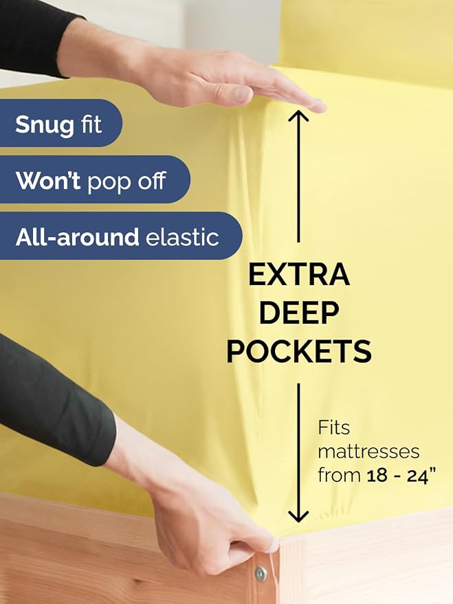 Extra Deep Split King Fitted Sheet - Image 2