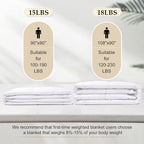 downluxe Weighted Blanket Queen Size, 15 lb Weighted Blanket - Image 5