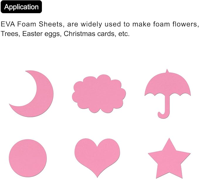 MECCANIXITY EVA Foam Sheets Pink 35.4 Inch x 19.7 Inch 2mm Thick Crafts Foam - Image 6