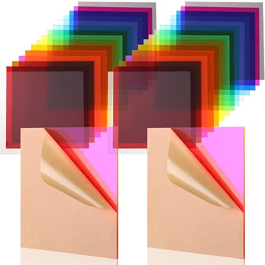 Geetery 15 Pcs Colored Acrylic Sheets, Plastic Boards by Geetery