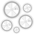 Geyee 5 Pcs Circle Ruler Quilting Template Set Circle Templates by Geyee