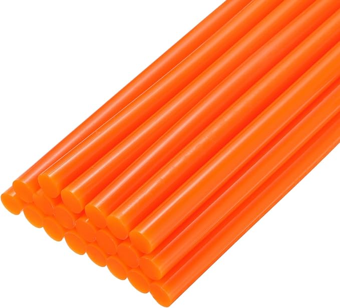 uxcell 20pcs Hot Glue Sticks for Glue Gun 7mm/0.28-inch x 8-inch Mini Hot Melt by uxcell