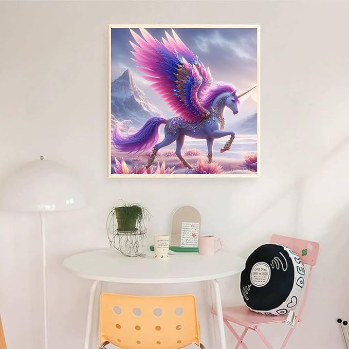 Unicorn Diamond Art Kits for Adults, Full Drill Animal Diamond Painting Kits - Image 6