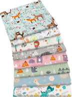 Aubliss 8pcs Fat Quarter Fabric Bundles 100% Cotton 20'' x 20'' Quilting Cotton by Aubliss