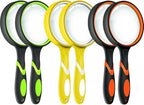 Leffis 6 Pack Magnifying Glass, 10X Non-Slip Handheld Reading Magnifier by Leffis