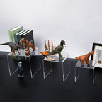 HIIMIEI Clear Acrylic Display Risers 2 Sets, 3-Tier Risers Stands Showcase - Image 4