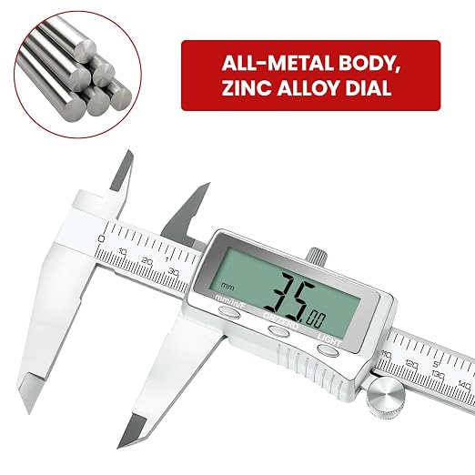 Digital Caliper 6 Inch, Rechargeable Calipers - Image 8