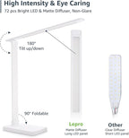 Lepro LED Desk Lamp, Metal Desk Light 9.5W 800lm, Best Task Lamp, 5 Color Modes - Image 6