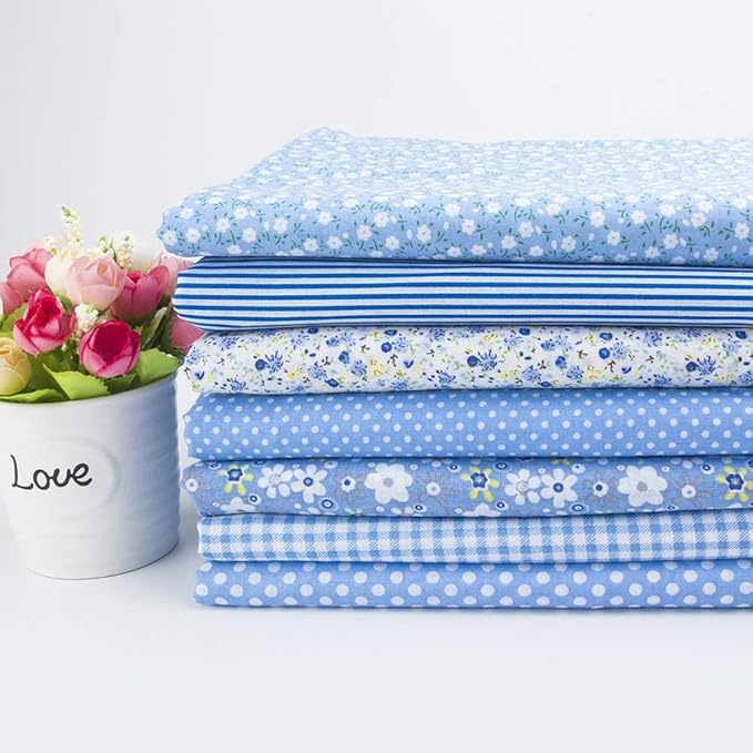 Cotton Fabric DIY Making Supplies Quilting Patchwork Fabric Fat Quarter Bundles by Antetek