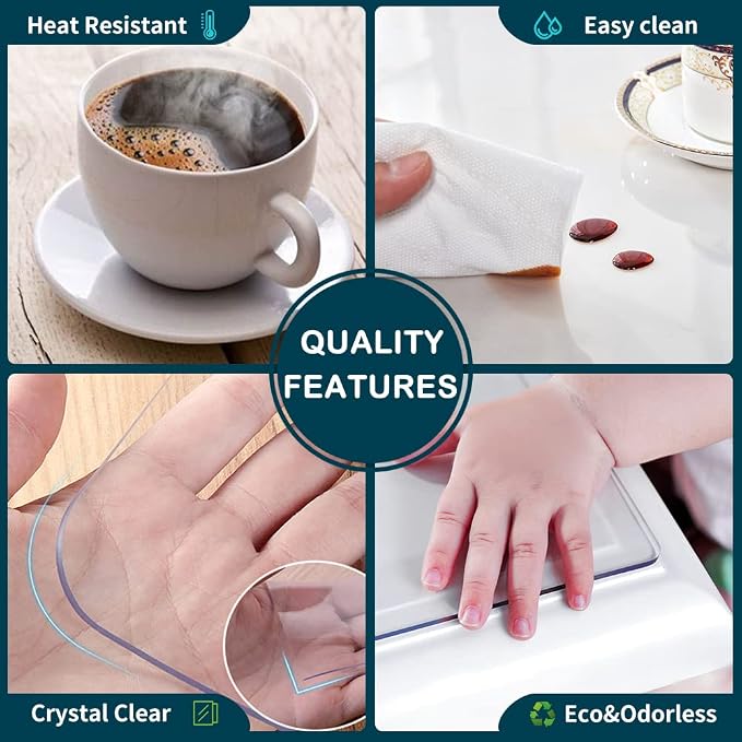 Clear Plastic Table Cover - Image 5