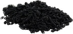 Hygloss 2 oz Curly Doll Hair for Crafts Black- Premium Synthetic Hair for Doll - Image 2