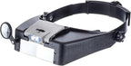 SE Illuminated Dual Lens Flip-in Head Magnifier, Head Magnifier, Tools by SE