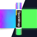 TECKWRAP Glow in the Dark Vinyl Permanent Chrome Vinyl, Opal White to Green by TECKWRAP