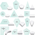 Cinnvoice 612 Pcs Patchwork Paper EPP English Piecing Supplies 12 Shapes by Cinnvoice