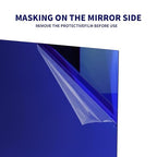 5 Pack 12x12 Inch Blue Mirrored Acrylic Sheets, 1/8 in Thick | Plastic Glossy - Image 3