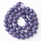12mm 32pcs Natural Purple Angelite Stone Beads Lavender Gemstone Round Loose - Image 5