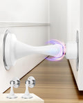 Magnetic Door Stoppers Door Catch - 2 Pack Stainless Steel Heavy Duty Door Stops for Bottom of Door, Wall & Floor Mounting No-Drill Strong Adhesive & Screws, Door Holder to Keep Door Open
