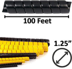 Electriduct 1.25 Inch Heavy Duty Spiral Wrap HDPE Flexible Plastic Cable Sleeve - Image 3
