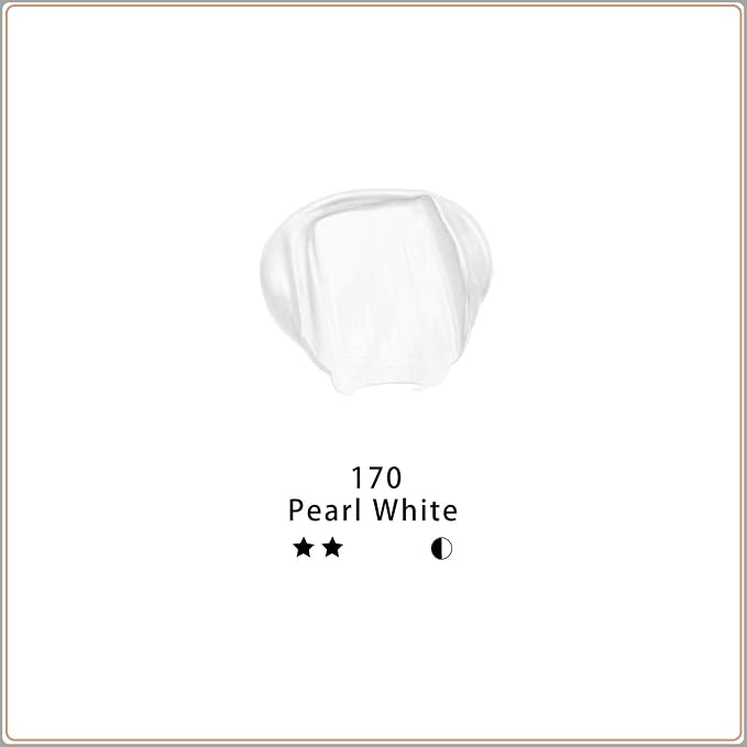 Artecho White Acrylic Paint, Pearl White Tubes, Art Craft Paints - Image 2