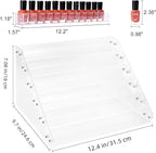 BTremary Clear Nail Polish Paint Organizer Holder Rack Shelf 6 Tier Acrylic - Image 2