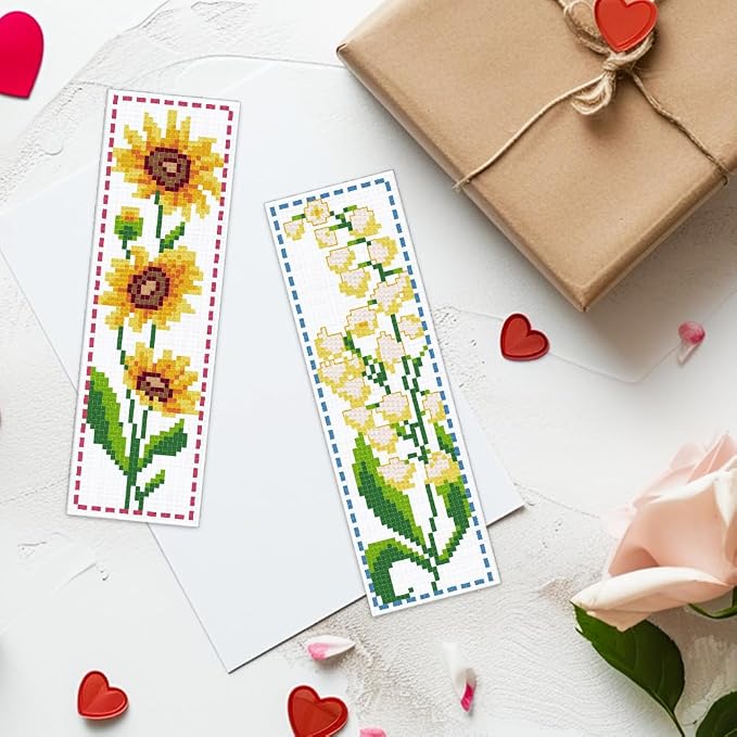ACRNIGHEET 6PCS Cross Stitch Bookmark Kit - Image 6