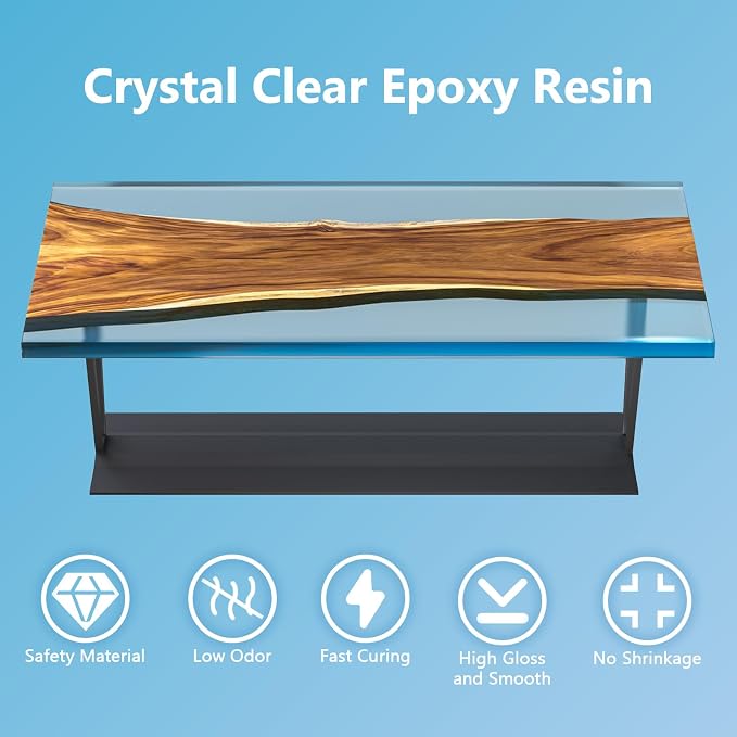 OcePor Epoxy Resin-2 Gallon, Crystal Clear Epoxy Resin Kit, No Yellowing No - Image 3