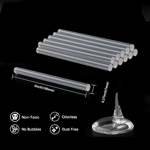 Mini Glue Gun Sticks, 550 Pack Hot Melt Glue Sticks Clear Glue Sticks, High - Image 2
