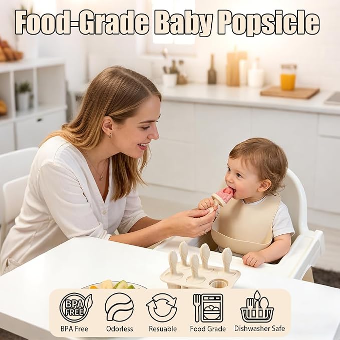 Silicone Baby Popsicle Molds for Teething Relief - Image 3