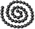 45PCS 8mm Natural Black Obsidian Gemstone Round Loose Beads Crystal Energy - Image 2