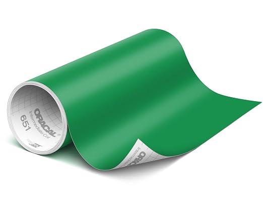 ORACAL 651 Matte Green Vinyl Durable Roll Easy to Weed Permanent Adhesive Craft by Orafol