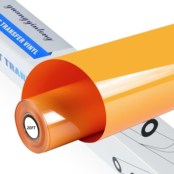 guangyintong Light Orange Heat Transfer Vinyl HTV Rolls by guangyintong