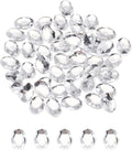 MECCANIXITY 50Pcs Acrylic Oval Gems 13x18 mm Flat Back Artificial Rhinestones by MECCANIXITY