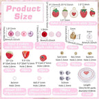 PH PandaHall 1600pcs Strawberry Beads - Image 2